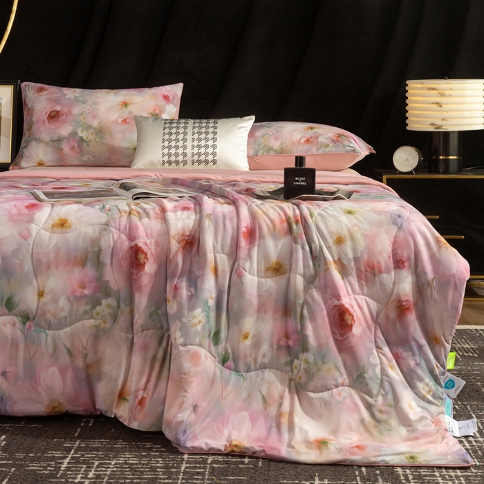 91家纺网 家纺一手货源 找家纺 锦禾穗 2025新款锦禾穗锦氨数码印花夏被 薇娜