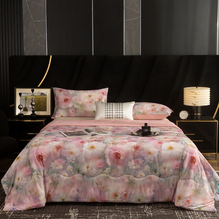 91家纺网 家纺一手货源 找家纺 锦禾穗 2025新款锦禾穗锦氨数码印花夏被 薇娜