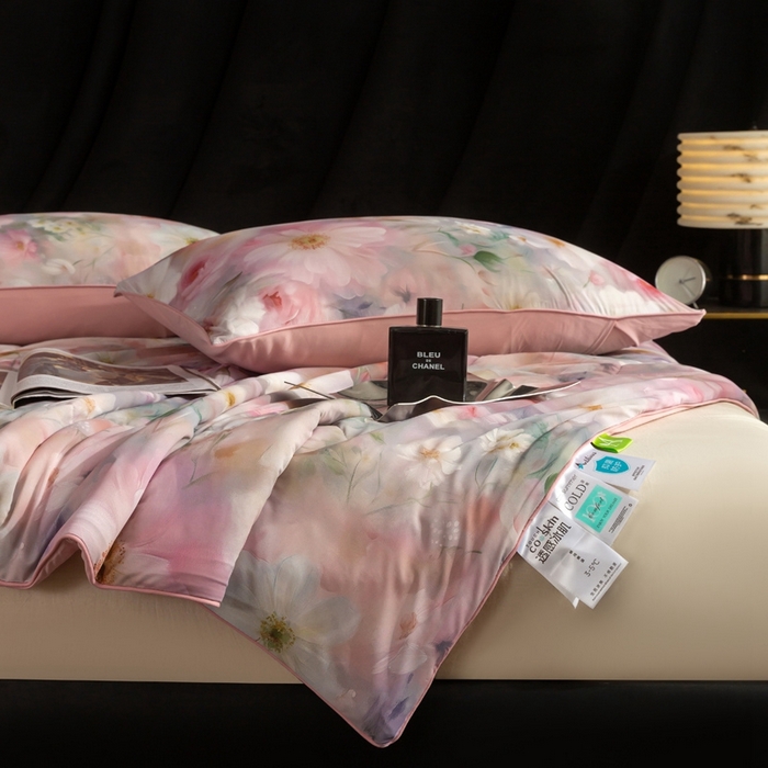 91家纺网 家纺一手货源 找家纺 锦禾穗 2025新款锦禾穗锦氨数码印花夏被 薇娜