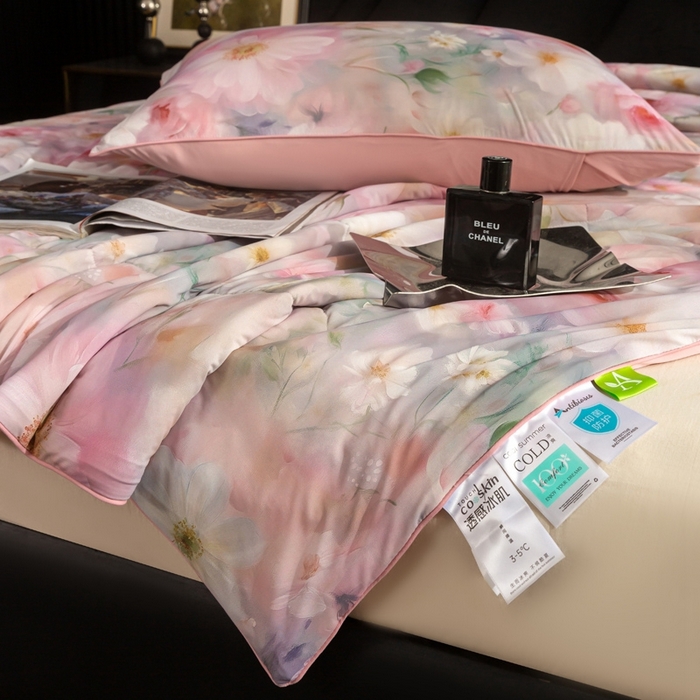 91家纺网 家纺一手货源 找家纺 锦禾穗 2025新款锦禾穗锦氨数码印花夏被 薇娜