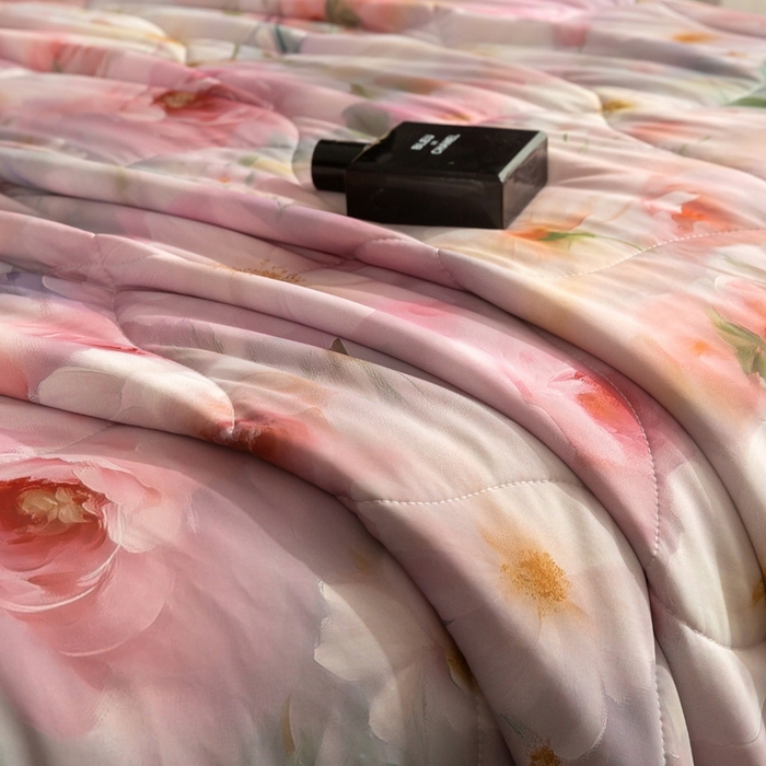 91家纺网 家纺一手货源 找家纺 锦禾穗 2025新款锦禾穗锦氨数码印花夏被 薇娜