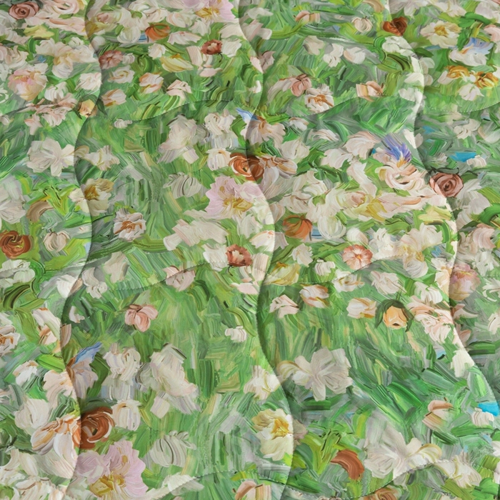 91家纺网 家纺一手货源 找家纺 锦禾穗 2025新款锦禾穗锦氨数码印花夏被 熹微