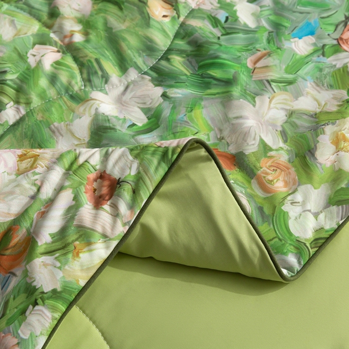 91家纺网 家纺一手货源 找家纺 锦禾穗 2025新款锦禾穗锦氨数码印花夏被 熹微