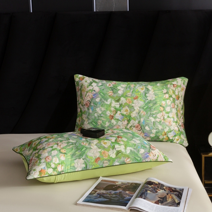 91家纺网 家纺一手货源 找家纺 锦禾穗 2025新款锦禾穗锦氨数码印花夏被 熹微