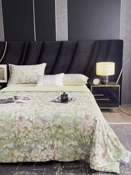 91家纺网 家纺一手货源 找家纺 （总）锦禾穗 2025新款锦禾穗锦氨数码印花夏被