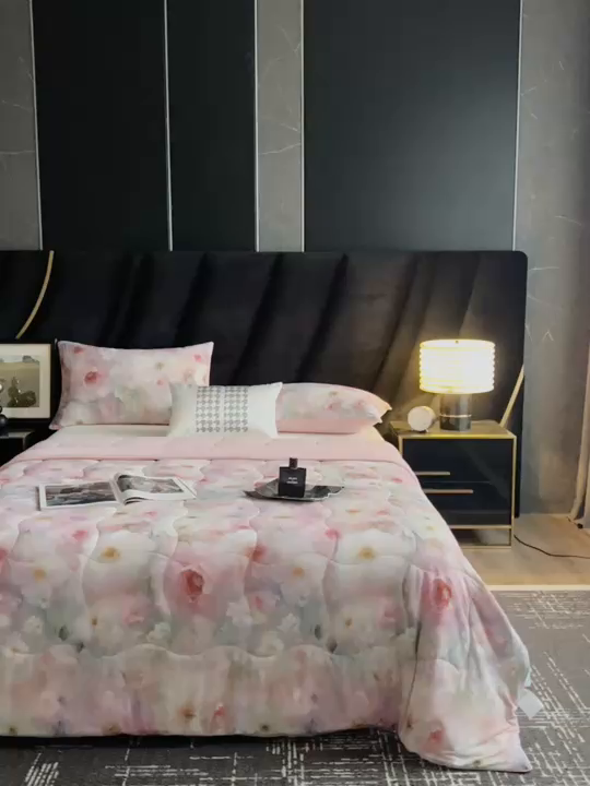 91家纺网 家纺一手货源 找家纺 锦禾穗 2025新款锦禾穗锦氨数码印花夏被 薇娜