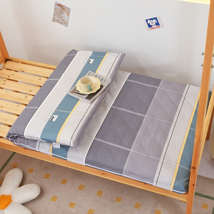 91家纺网 家纺一手货源 找家纺 （总）凌云家纺 2025新款全棉学生宿舍单人床垫海绵垫租房专用可拆卸