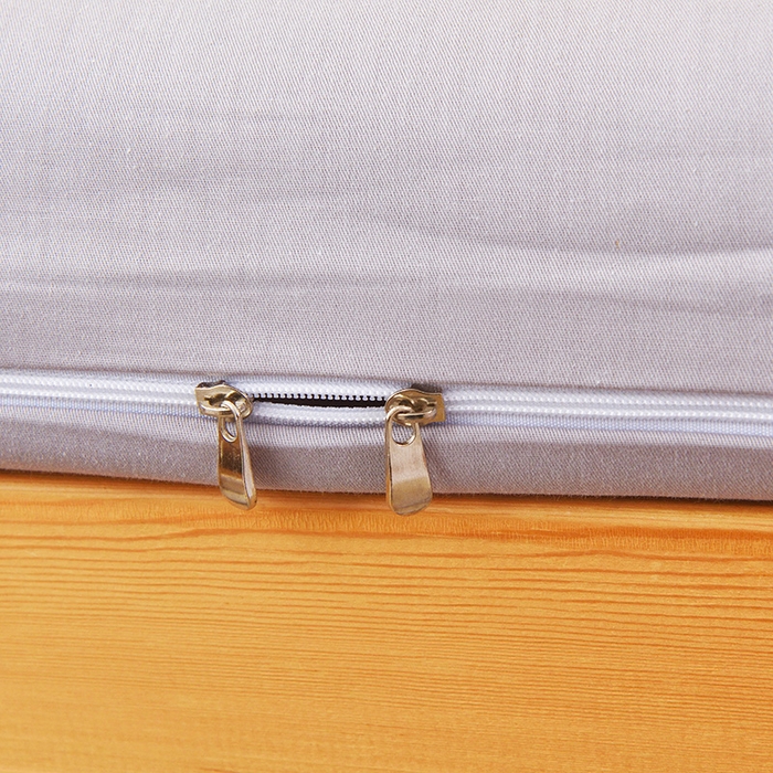 91家纺网 家纺一手货源 找家纺 凌云家纺 2025新款全棉学生宿舍单人床垫海绵垫租房专用可拆卸 简约灰-全棉床套+床垫 可拆洗