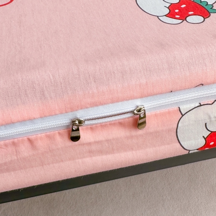 91家纺网 家纺一手货源 找家纺 凌云家纺 2025新款全棉学生宿舍单人床垫海绵垫租房专用可拆卸 水果兔-全棉床套+床垫 可拆洗