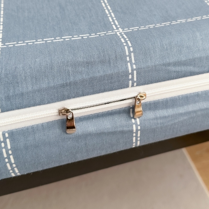 91家纺网 家纺一手货源 找家纺 凌云家纺 2025新款全棉学生宿舍单人床垫海绵垫租房专用可拆卸 未来之星-全棉床套+床垫 可拆洗