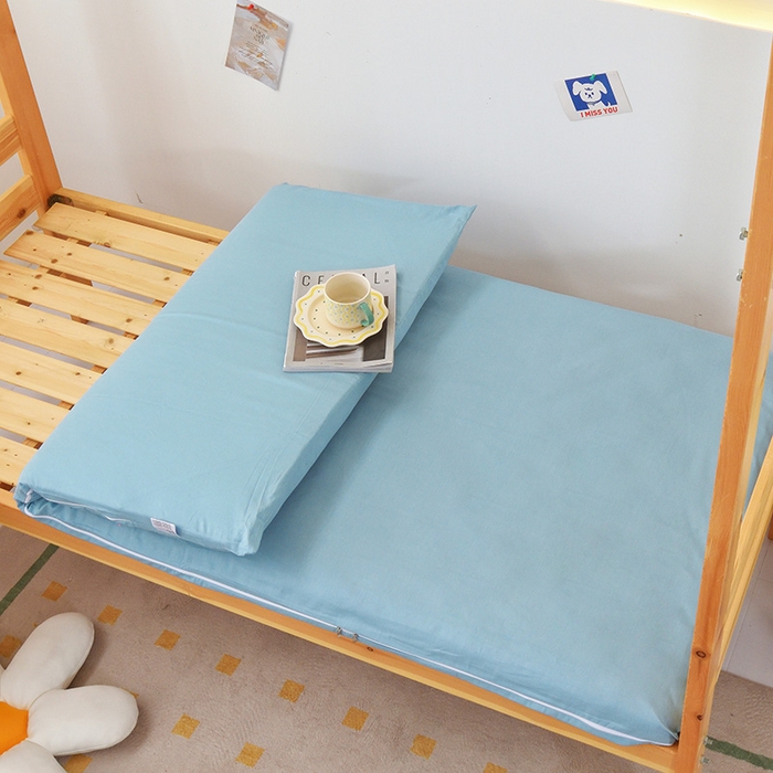 凌云家纺 2025新款全棉学生宿舍单人床垫海绵垫租房专用可拆卸 星空-蓝-全棉床套+床垫 可拆洗