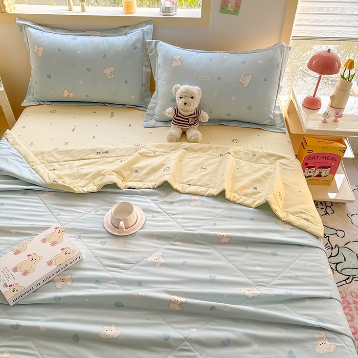 91家纺网 家纺一手货源 找家纺 栩裕纺织 2025新款全棉印染棉花夏被夏凉被空调被 哈基米