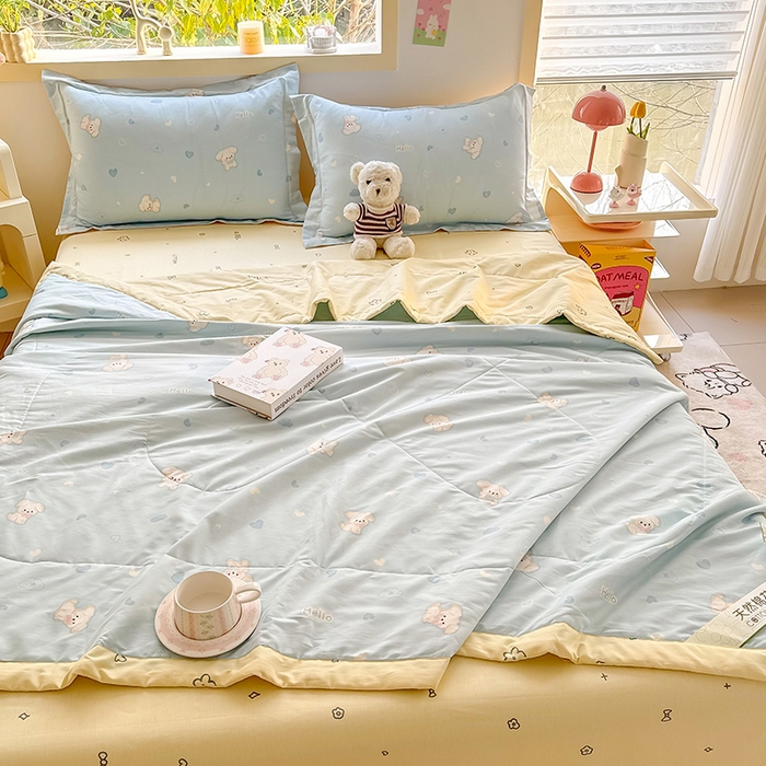 91家纺网 家纺一手货源 找家纺 栩裕纺织 2025新款全棉印染棉花夏被夏凉被空调被 哈基米