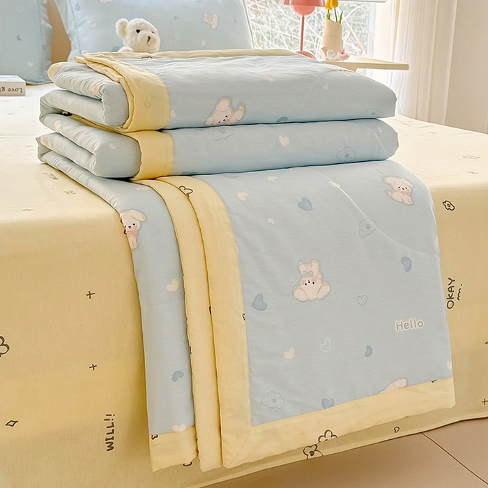 91家纺网 家纺一手货源 找家纺 栩裕纺织 2025新款全棉印染棉花夏被夏凉被空调被 哈基米