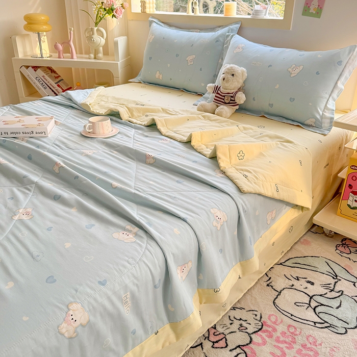 91家纺网 家纺一手货源 找家纺 栩裕纺织 2025新款全棉印染棉花夏被夏凉被空调被 哈基米