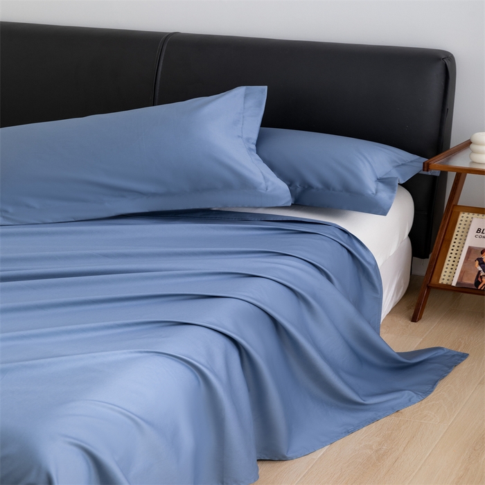 91家纺网 家纺一手货源 找家纺 宝时兰 2025新款全棉长绒棉纯棉100支纯色单人纯棉枕套量大优惠 景泰蓝