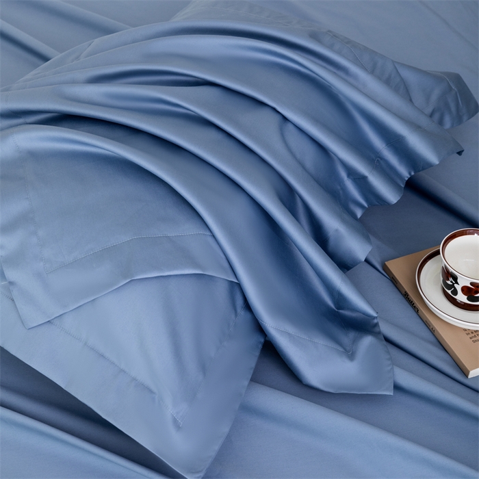 91家纺网 家纺一手货源 找家纺 宝时兰 2025新款全棉长绒棉纯棉100支纯色单人纯棉枕套量大优惠 景泰蓝