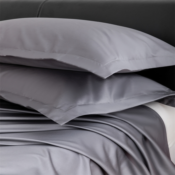 91家纺网 家纺一手货源 找家纺 宝时兰 2025新款全棉长绒棉纯棉100支纯色单人纯棉枕套量大优惠 迷雾灰