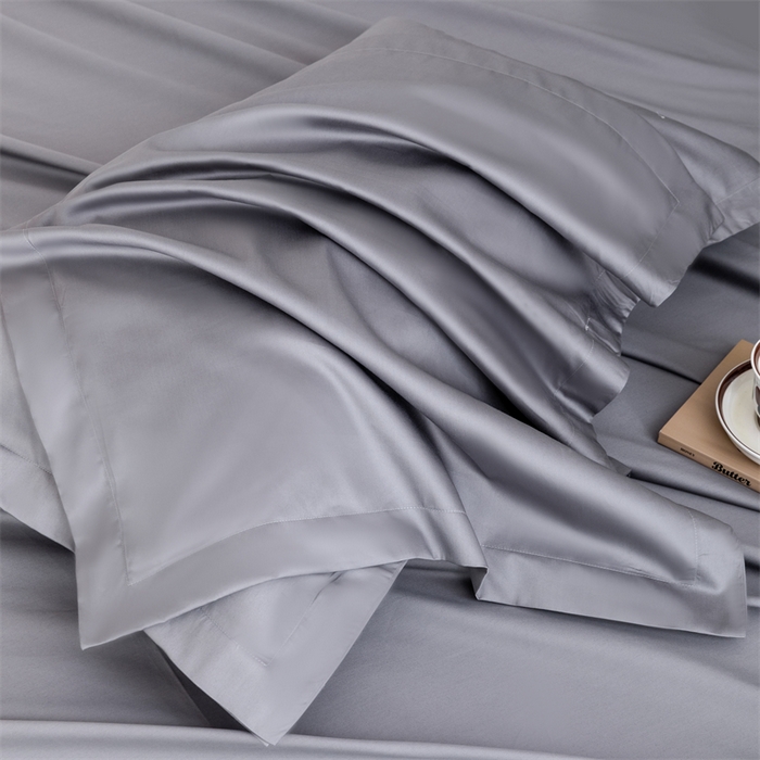 91家纺网 家纺一手货源 找家纺 宝时兰 2025新款全棉长绒棉纯棉100支纯色单人纯棉枕套量大优惠 迷雾灰