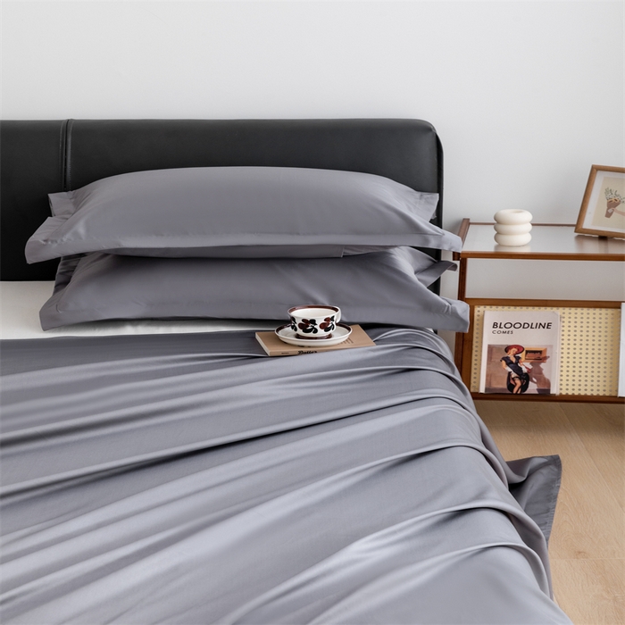 91家纺网 家纺一手货源 找家纺 宝时兰 2025新款全棉长绒棉纯棉100支纯色单人纯棉枕套量大优惠 迷雾灰