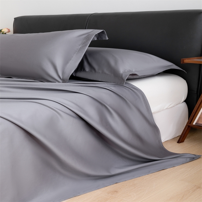 91家纺网 家纺一手货源 找家纺 宝时兰 2025新款全棉长绒棉纯棉100支纯色单人纯棉枕套量大优惠 迷雾灰