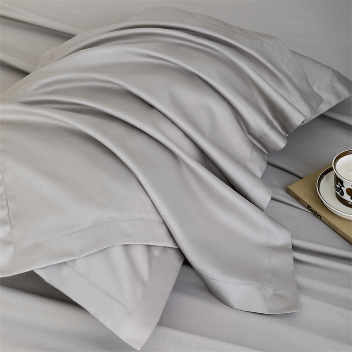 91家纺网 家纺一手货源 找家纺 宝时兰 2025新款全棉长绒棉纯棉100支纯色单人纯棉枕套量大优惠 牧云灰