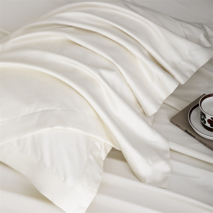 91家纺网 家纺一手货源 找家纺 宝时兰 2025新款全棉长绒棉纯棉100支纯色单人纯棉枕套量大优惠 奶昔白