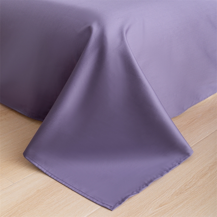 91家纺网 家纺一手货源 找家纺 宝时兰 2025新款全棉长绒棉纯棉100支纯色单人纯棉枕套量大优惠 凝夜紫