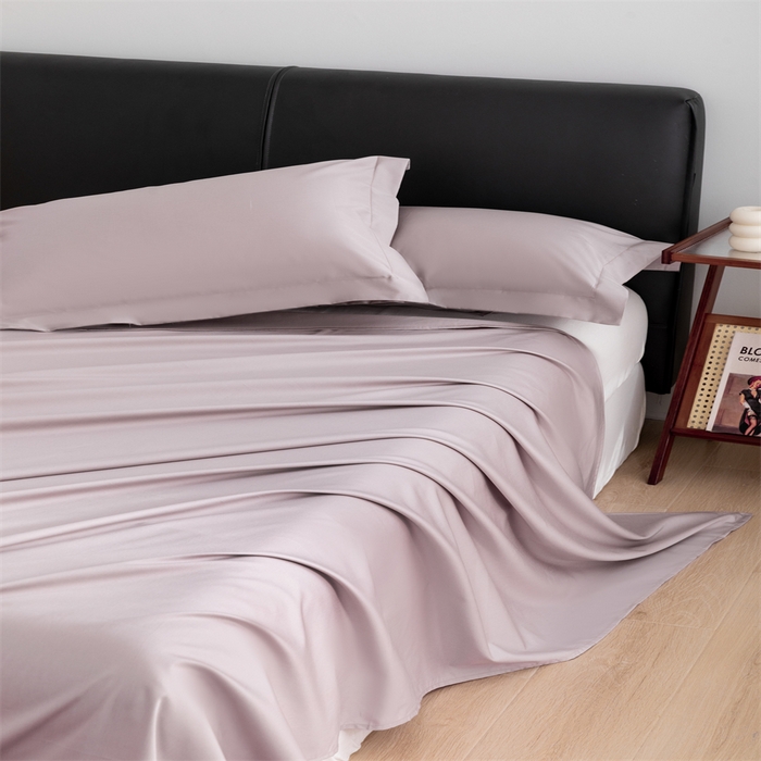 91家纺网 家纺一手货源 找家纺 宝时兰 2025新款全棉长绒棉纯棉100支纯色单人纯棉枕套量大优惠 星黛紫