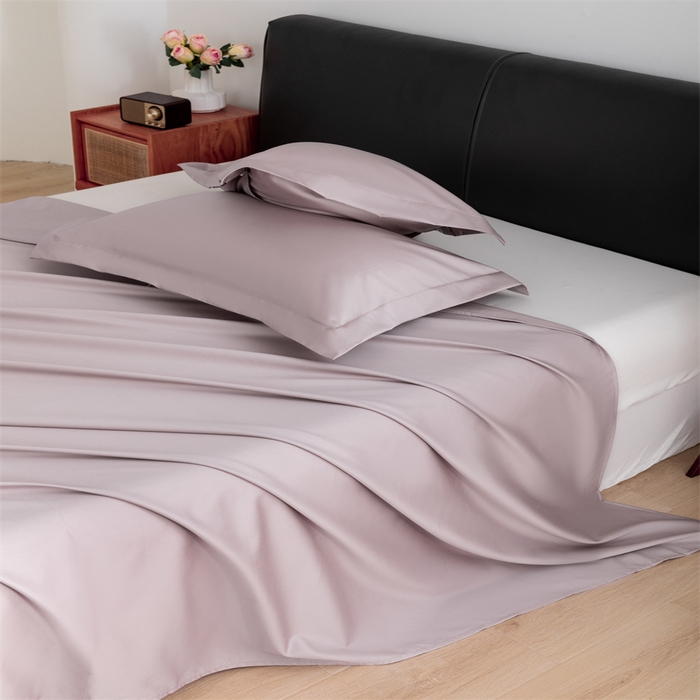 91家纺网 家纺一手货源 找家纺 宝时兰 2025新款全棉长绒棉纯棉100支纯色单人纯棉枕套量大优惠 星黛紫