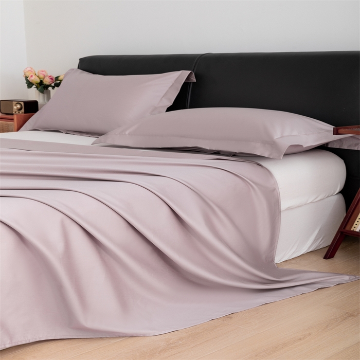 91家纺网 家纺一手货源 找家纺 宝时兰 2025新款全棉长绒棉纯棉100支纯色单人纯棉枕套量大优惠 星黛紫