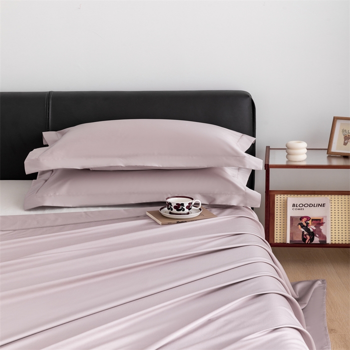 91家纺网 家纺一手货源 找家纺 宝时兰 2025新款全棉长绒棉纯棉100支纯色单人纯棉枕套量大优惠 星黛紫