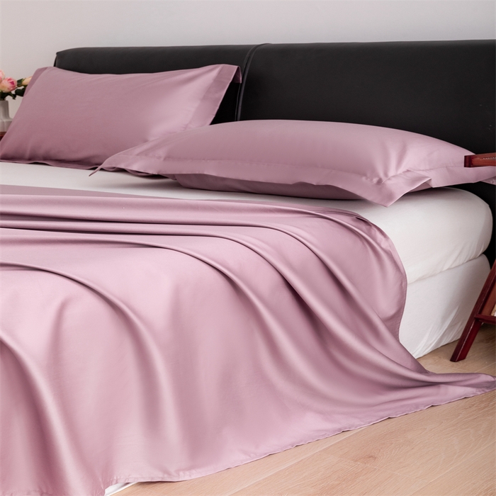 91家纺网 家纺一手货源 找家纺 宝时兰 2025新款全棉长绒棉纯棉100支纯色单人纯棉枕套量大优惠 樱洛粉