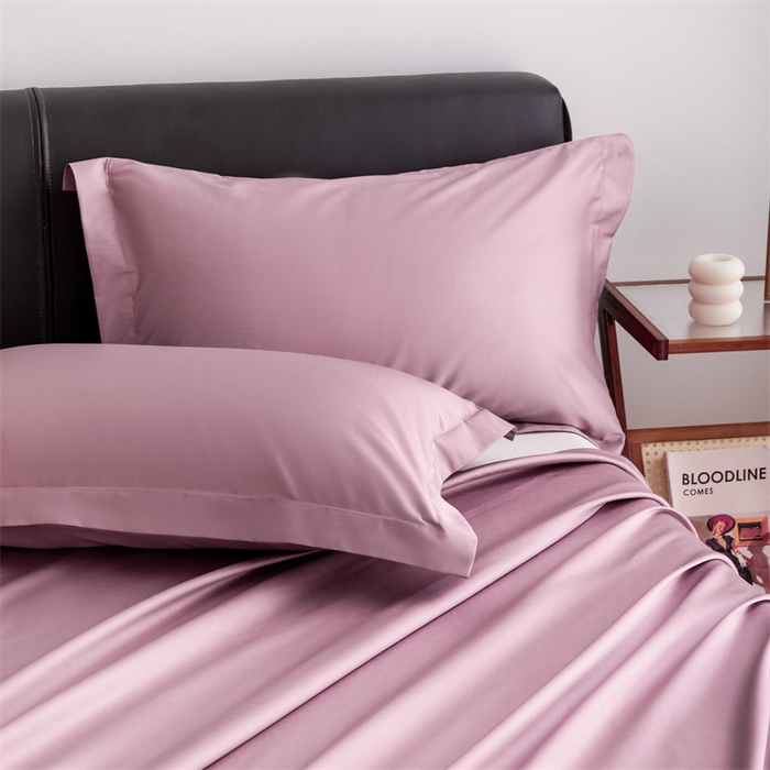 91家纺网 家纺一手货源 找家纺 宝时兰 2025新款全棉长绒棉纯棉100支纯色单人纯棉枕套量大优惠 樱洛粉