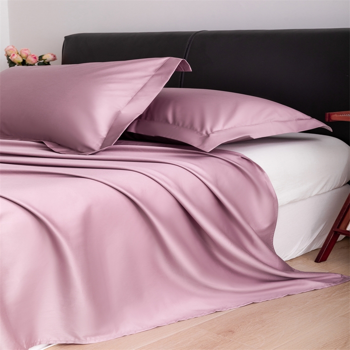 91家纺网 家纺一手货源 找家纺 宝时兰 2025新款全棉长绒棉纯棉100支纯色单人纯棉枕套量大优惠 樱洛粉