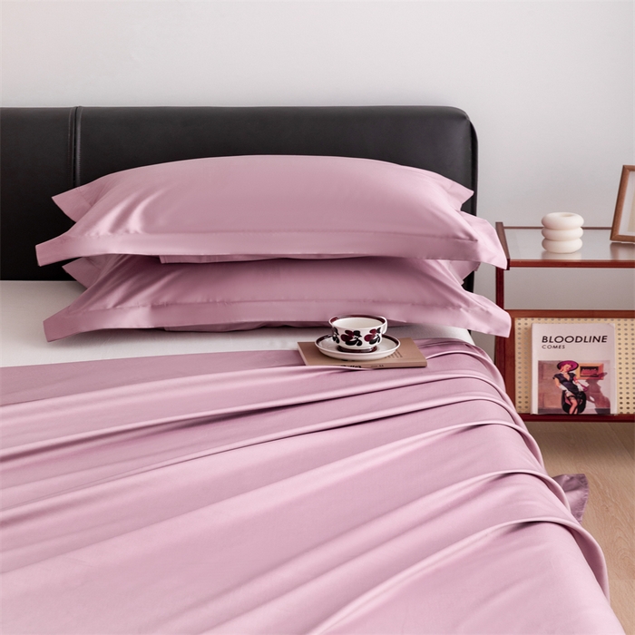 91家纺网 家纺一手货源 找家纺 宝时兰 2025新款全棉长绒棉纯棉100支纯色单人纯棉枕套量大优惠 樱洛粉