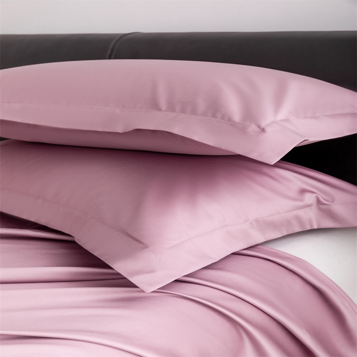 91家纺网 家纺一手货源 找家纺 宝时兰 2025新款全棉长绒棉纯棉100支纯色单人纯棉枕套量大优惠 樱洛粉