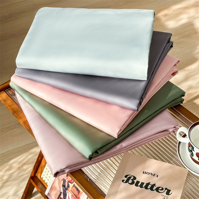 91家纺网 家纺一手货源 找家纺 宝时兰 2025新款全棉长绒棉纯棉100支纯色单人纯棉枕套量大优惠 组合图