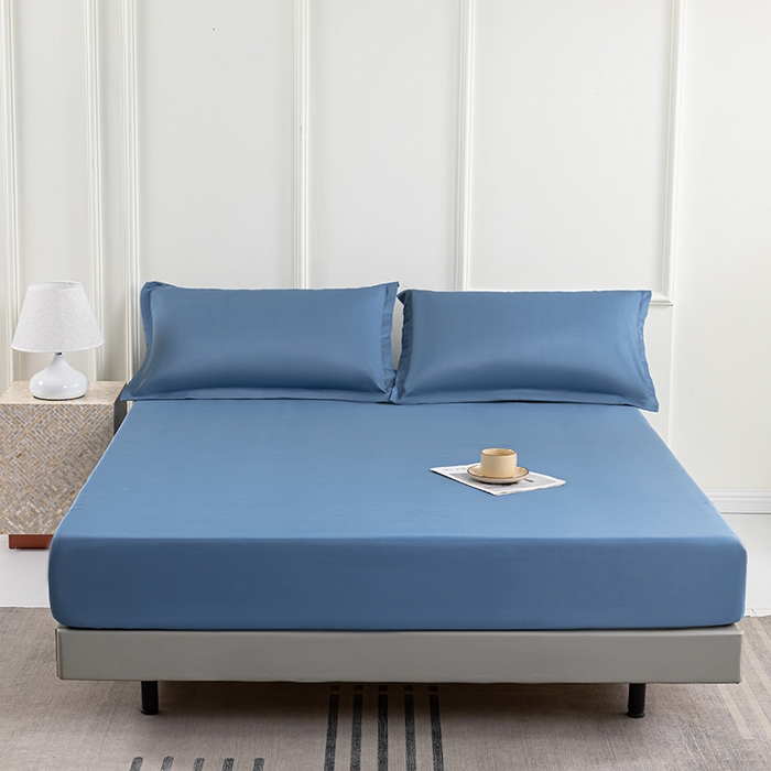 91家纺网 家纺一手货源 找家纺 （总）潮邦创意家居 2025新款亲肤活性印染水洗真丝床垫凉席单床笠