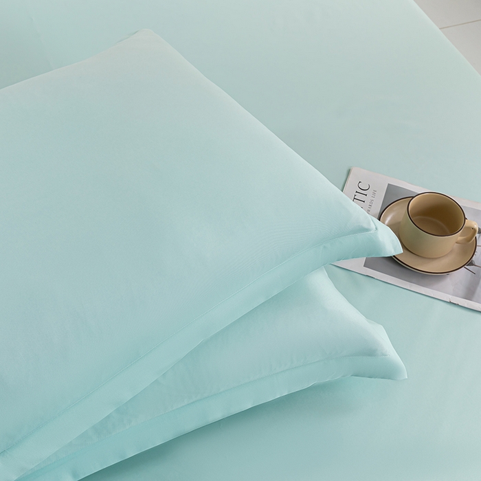 91家纺网 家纺一手货源 找家纺 潮邦创意家居 2025新款亲肤活性印染水洗真丝床垫凉席单床笠 薄荷绿