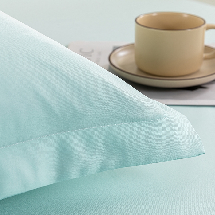 91家纺网 家纺一手货源 找家纺 潮邦创意家居 2025新款亲肤活性印染水洗真丝床垫凉席单床笠 薄荷绿