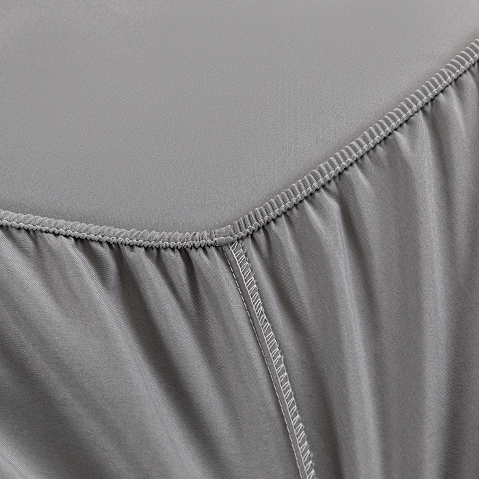 91家纺网 家纺一手货源 找家纺 潮邦创意家居 2025新款亲肤活性印染水洗真丝床垫凉席单床笠 太空灰