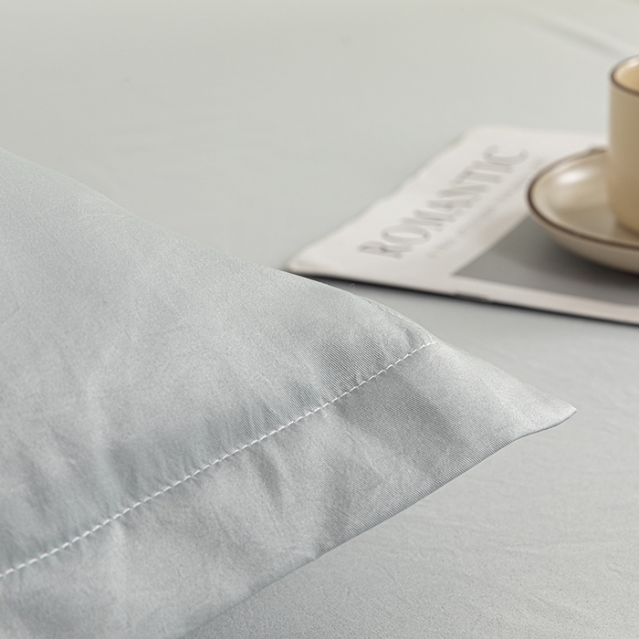 91家纺网 家纺一手货源 找家纺 潮邦创意家居 2025新款亲肤活性印染水洗真丝床垫凉席单床笠 岩石灰