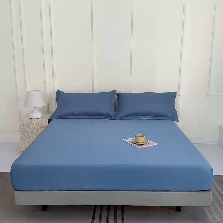 91家纺网 家纺一手货源 找家纺 （总）潮邦创意家居 2025新款亲肤活性印染水洗真丝床垫凉席单床笠