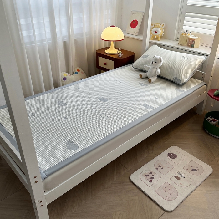 91家纺网 家纺一手货源 找家纺 （总）爱思凯家纺 2025新款【学生】豆豆席-灵萌系列-床席款