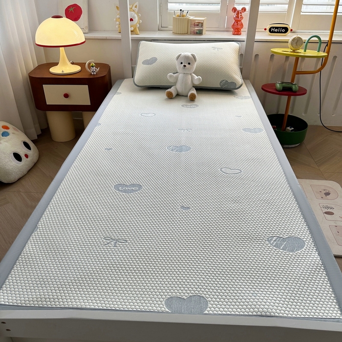 91家纺网 家纺一手货源 找家纺 （总）爱思凯家纺 2025新款【学生】豆豆席-灵萌系列-床席款