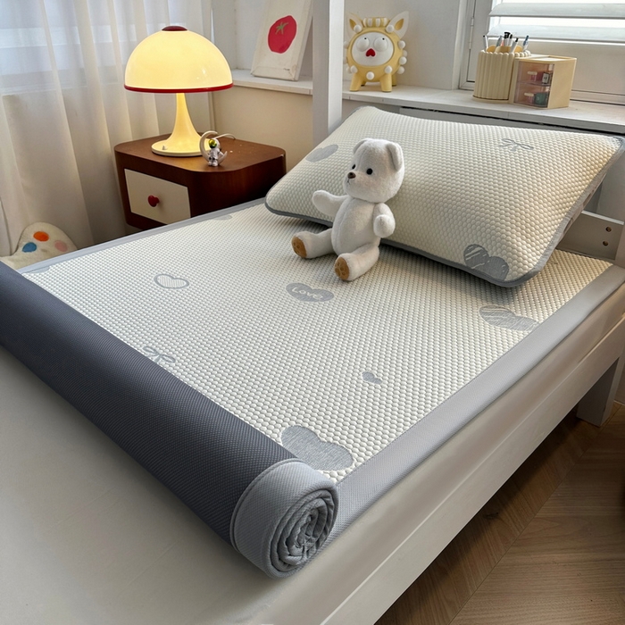 91家纺网 家纺一手货源 找家纺 （总）爱思凯家纺 2025新款【学生】豆豆席-灵萌系列-床席款