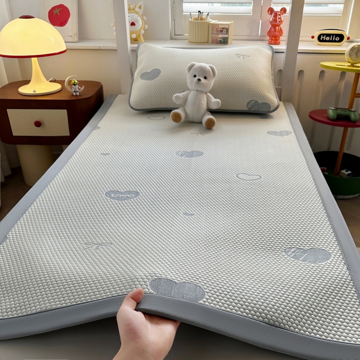 91家纺网 家纺一手货源 找家纺 （总）爱思凯家纺 2025新款【学生】豆豆席-灵萌系列-床席款