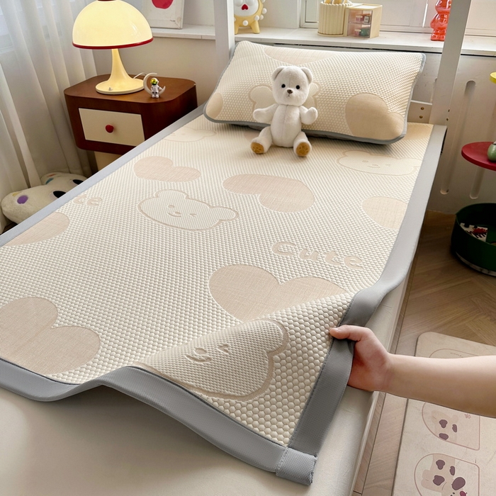 91家纺网 家纺一手货源 找家纺 （总）爱思凯家纺 2025新款【学生】豆豆席-灵萌系列-床席款