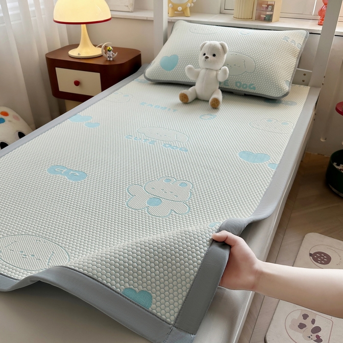 91家纺网 家纺一手货源 找家纺 （总）爱思凯家纺 2025新款【学生】豆豆席-灵萌系列-床席款